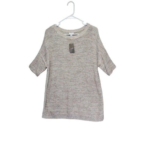 NWT J Jill Pure Jill Womens Short Sleeve Sweater Spring Linen Blend Small‎ New - Picture 1 of 10